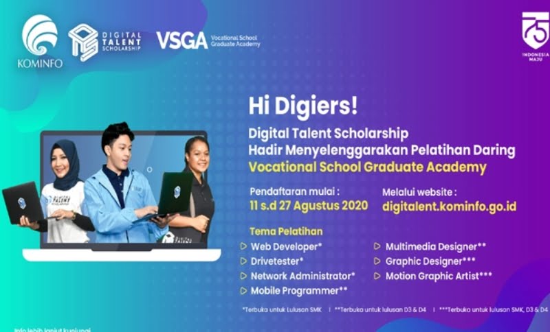 Politeknik Negeri Bengkalis Buka Pendaftaran VSGA Digital Talent Scholarship 2020