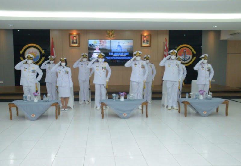 Danlantamal IV Melalui Virtual Ikuti Upacara HUT ke-75 TNI AL